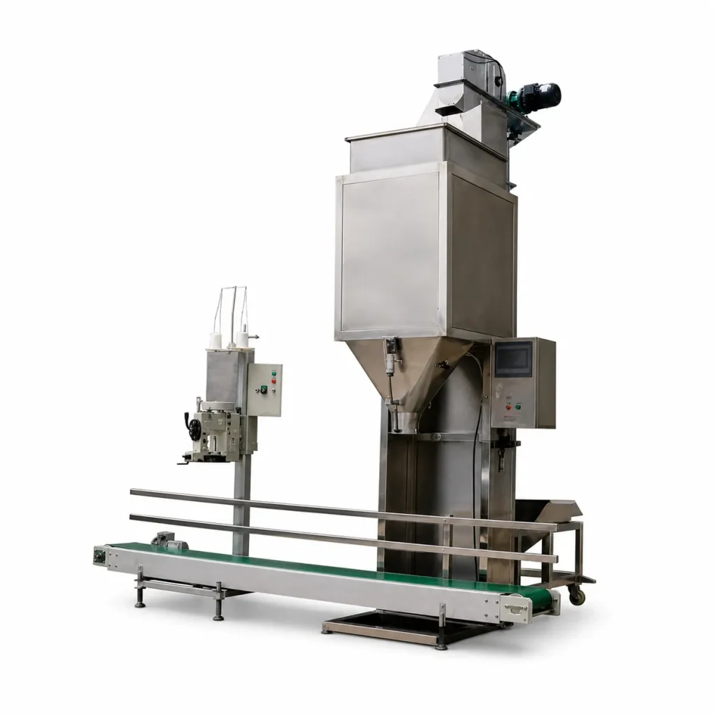Automatic 5-50kg Granular Weighing and Filling Packaging Line AT-1DC-50K Integrated Bagging Machine for Grains Seeds Beans - Main image 1