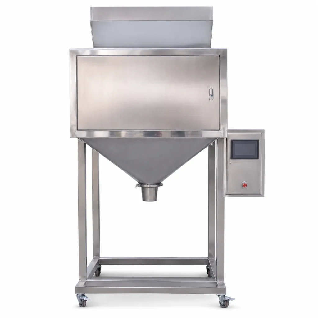 Semi-Automatic 6kg Granular Weighing Machine AT-2DC-6K Large Volume 25L Pouch Filler for Grains Seeds Beans - Main image 1