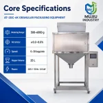 Semi-Automatic 6kg Granular Weighing Machine AT-2DC-6K Large Volume 25L Pouch Filler for Grains Seeds Beans - Main image 5