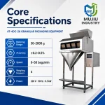 High Speed 50BPM Semi-Automatic 2kg Four-Hopper Granule Weighing Machine AT-4DC-2K for Seeds Grains Beans - Main image 5