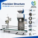 Automatic 5-50kg Granular Weighing and Filling Packaging Line AT-DGS-50K with Belt Conveyor and Bag Sewing Unit for Grains Seeds - Main image 3