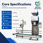Automatic 5-50kg Granular Weighing and Filling Packaging Line AT-DGS-50K with Belt Conveyor and Bag Sewing Unit for Grains Seeds - Main image 5