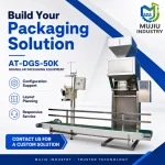 Automatic 5-50kg Granular Weighing and Filling Packaging Line AT-DGS-50K with Belt Conveyor and Bag Sewing Unit for Grains Seeds - Main image 6