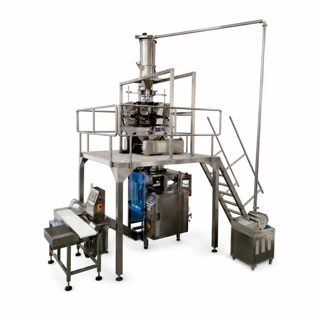 MUJIU High Speed Automatic 100-500g Multihead Weigher Vertical Granule Packaging Machine AT-DXDK-350 for Seeds Grains - Main image 1