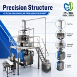 MUJIU High Speed Automatic 100-500g Multihead Weigher Vertical Granule Packaging Machine AT-DXDK-350 for Seeds Grains - Main image 3