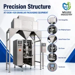 Automatic 2kg Four-Hopper Granule Packaging Machine AT-DXDK-420 VFFS Roll Film Bagging Machine for Rice Seedsxq - Main image 3