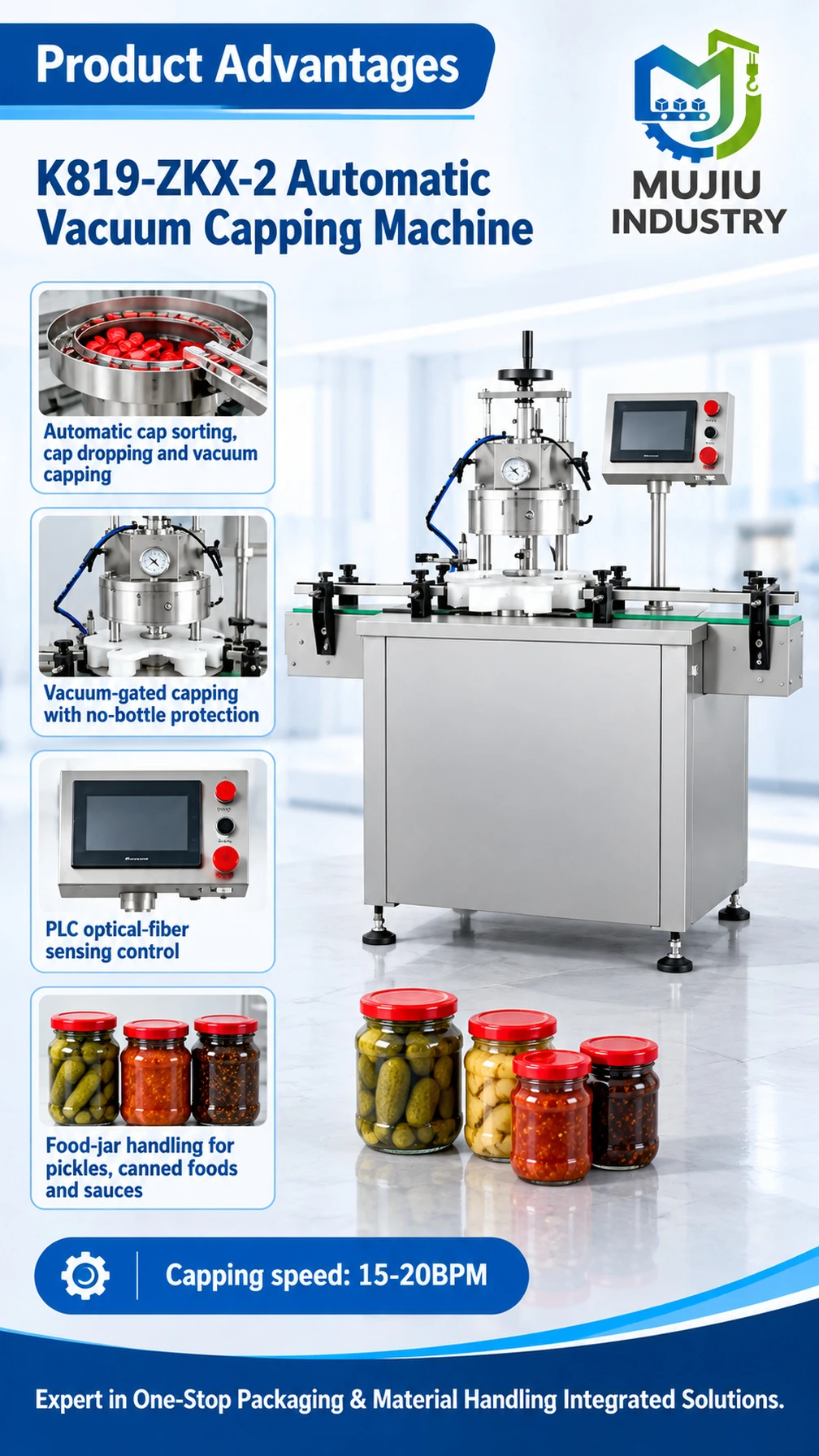 K819-ZKX-2 Automatic Vacuum Capping Machine - Detail image 2