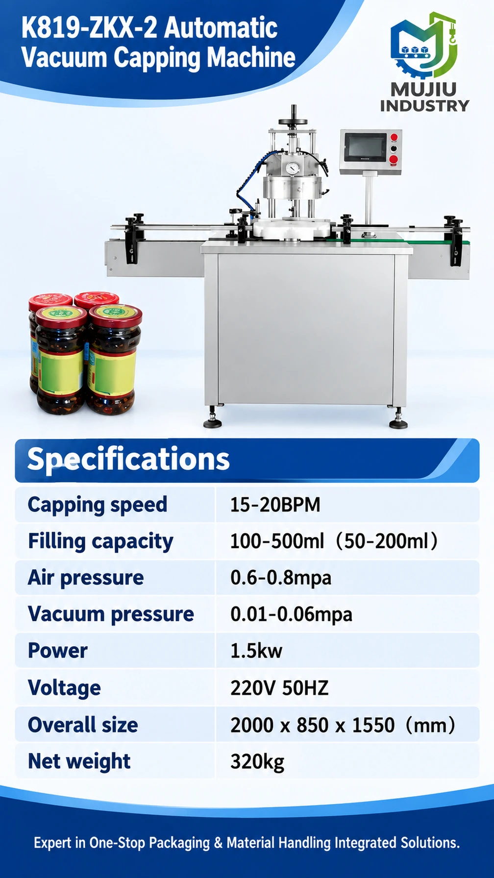 K819-ZKX-2 Automatic Vacuum Capping Machine - Detail image 4