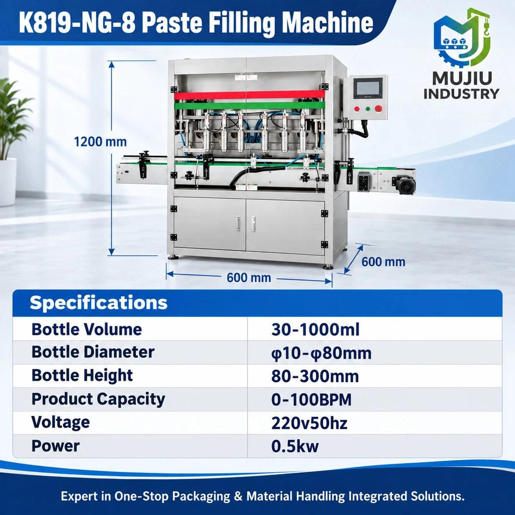 K819-NG-8 Eight-Head Piston Paste Filling Machine - Main image 4