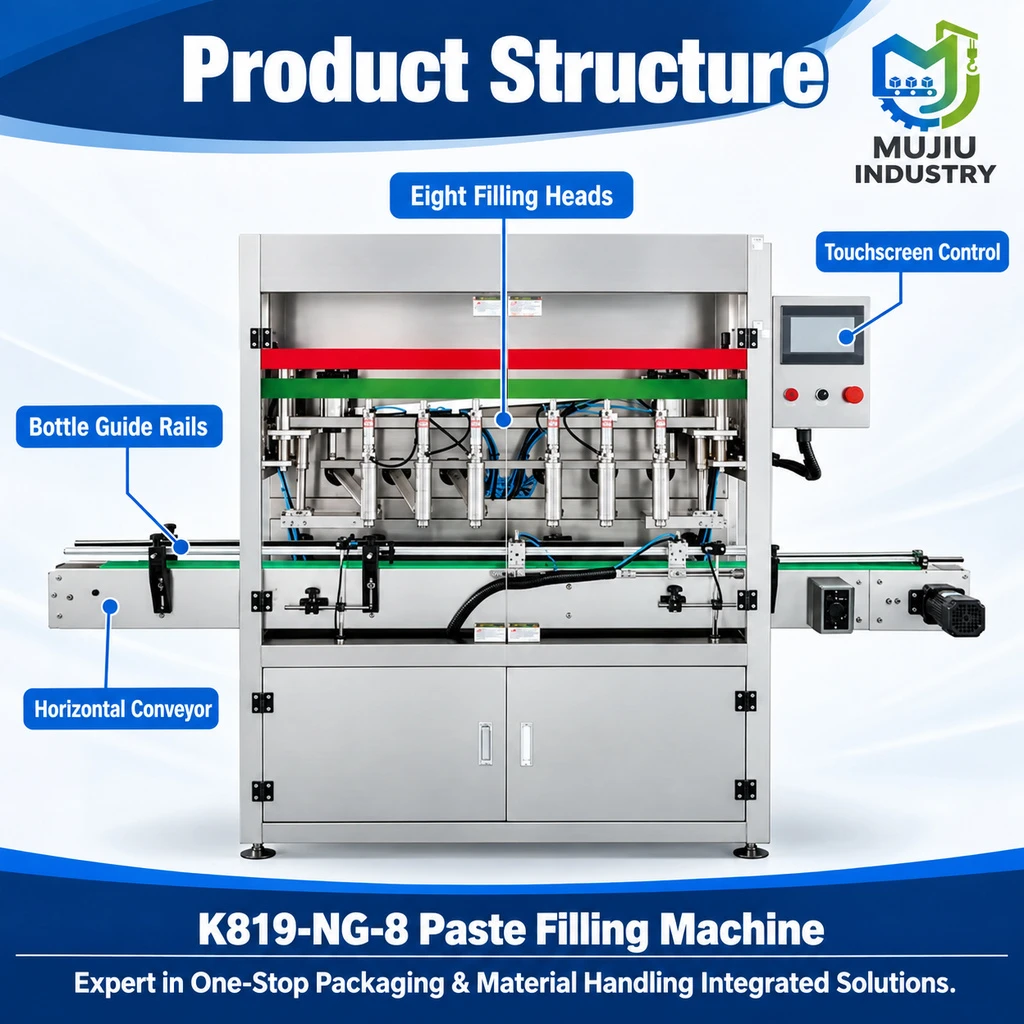 K819-NG-8 Eight-Head Piston Paste Filling Machine - Main image 5