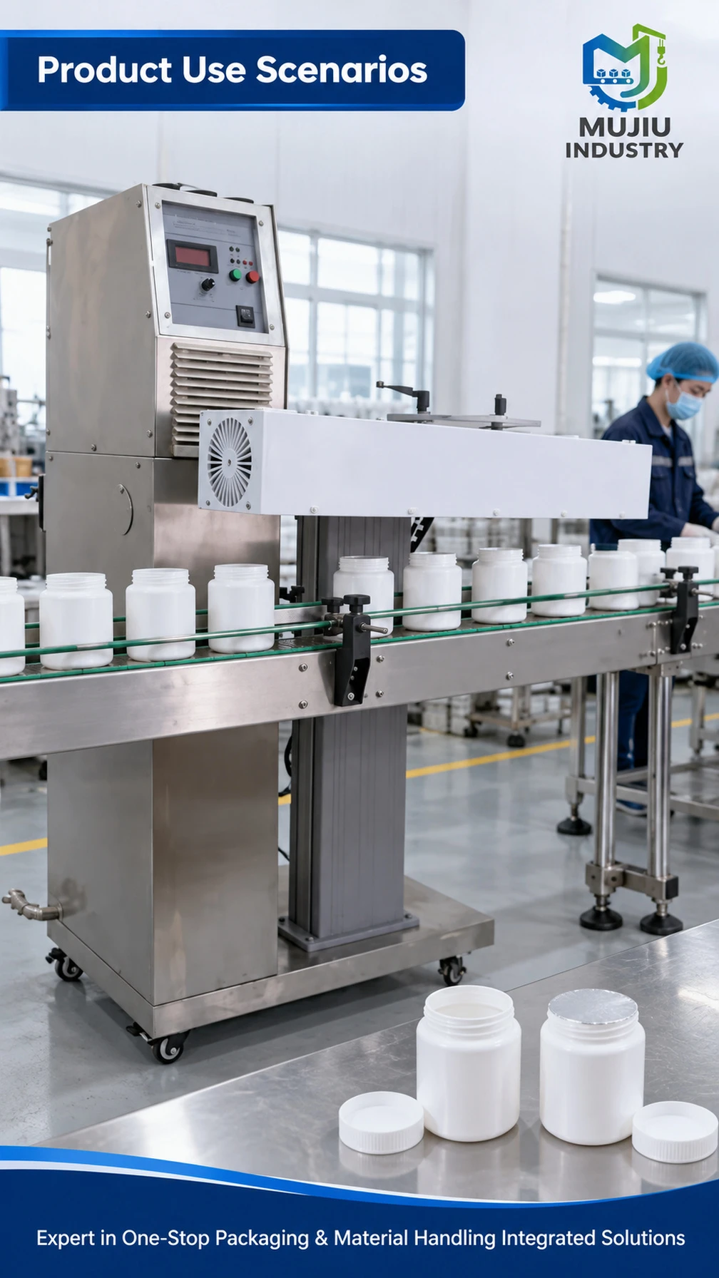 K819-DLF-3000 Машина непрерывной индукционной запайки фольгой - Подробное изображение 5