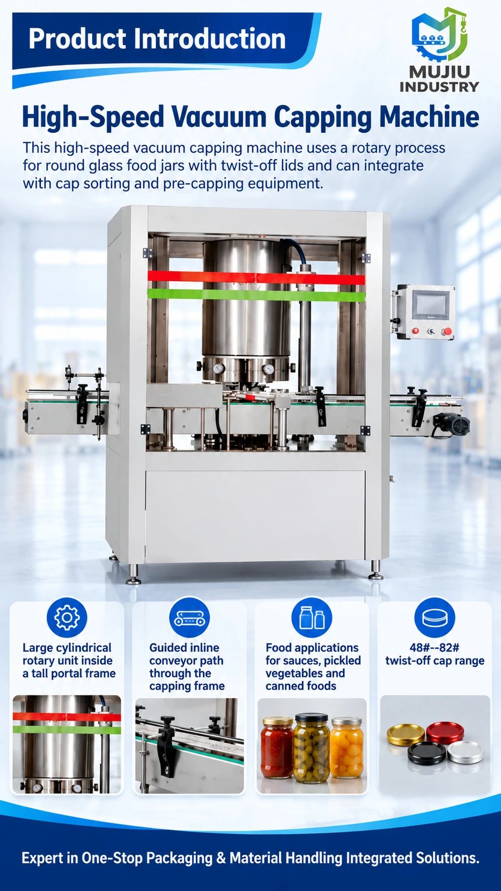 CF-003 Rotary Vacuum Capping Machine - Detail image 1