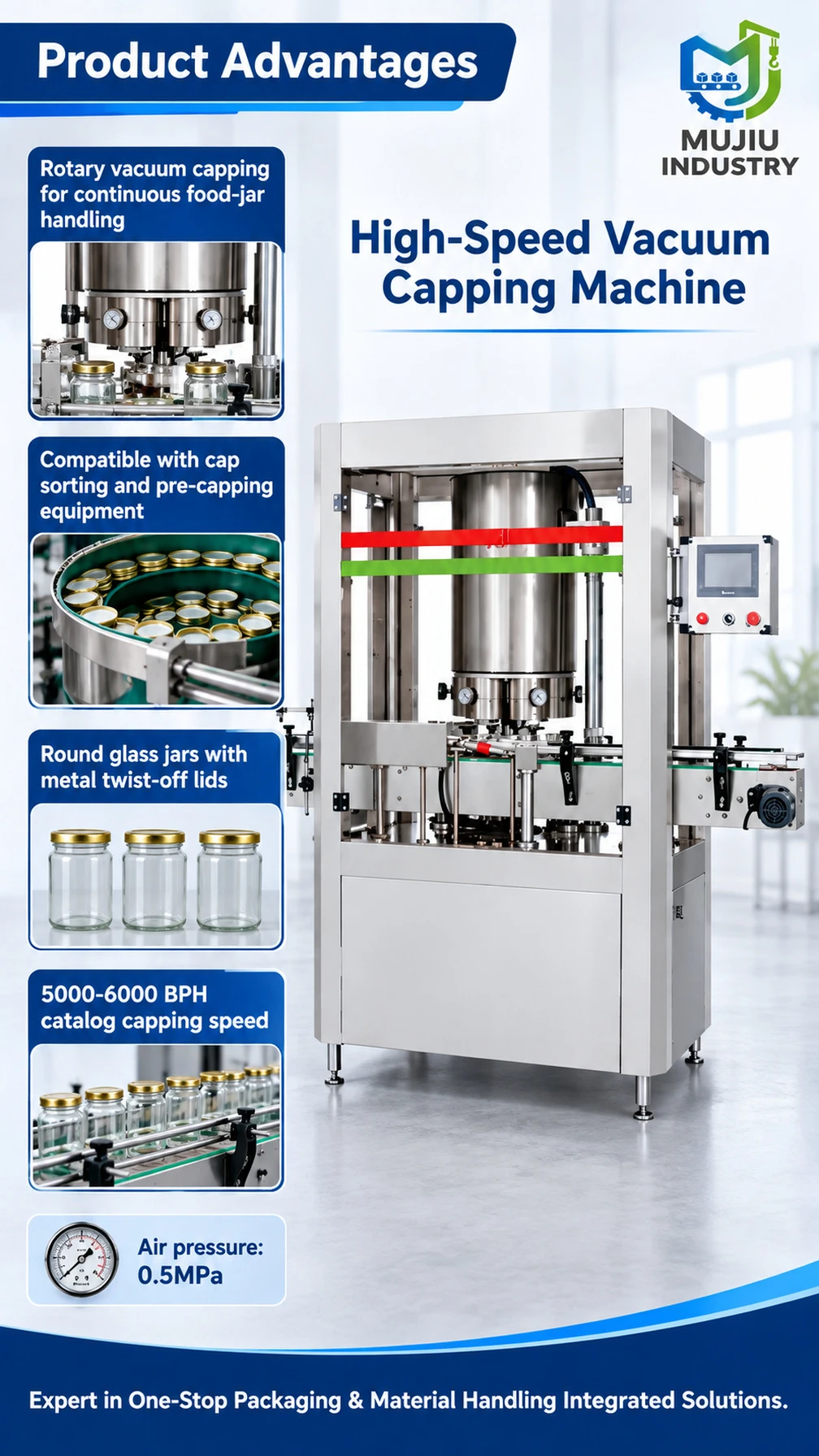 CF-003 Rotary Vacuum Capping Machine - Detail image 2