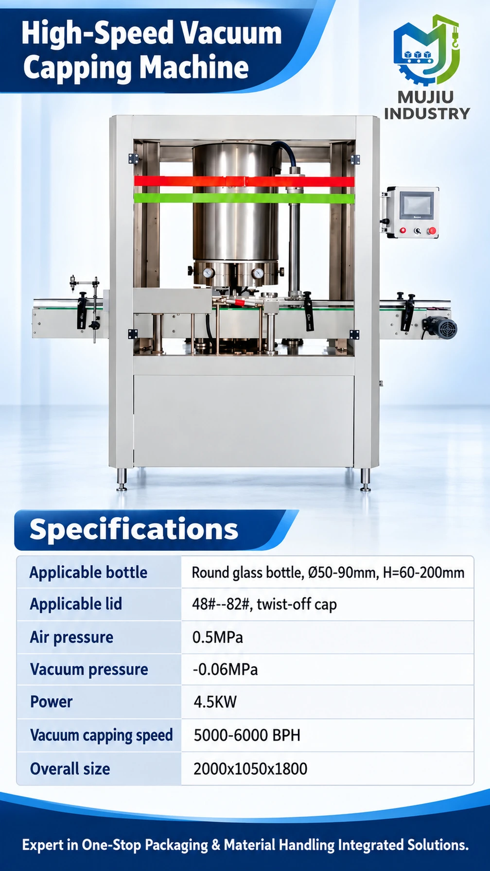 CF-003 Rotary Vacuum Capping Machine - Detail image 4