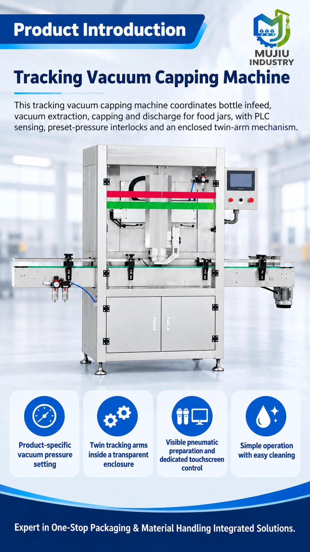 KS-001 Tracking Vacuum Capping Machine - Detail image 1