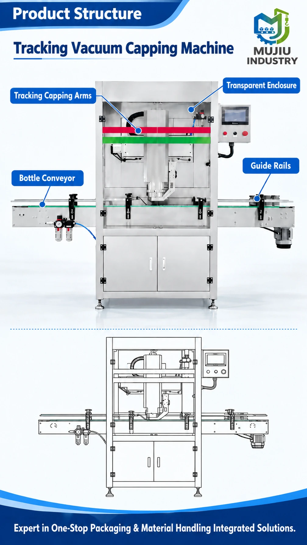 KS-001 Tracking Vacuum Capping Machine - Detail image 3
