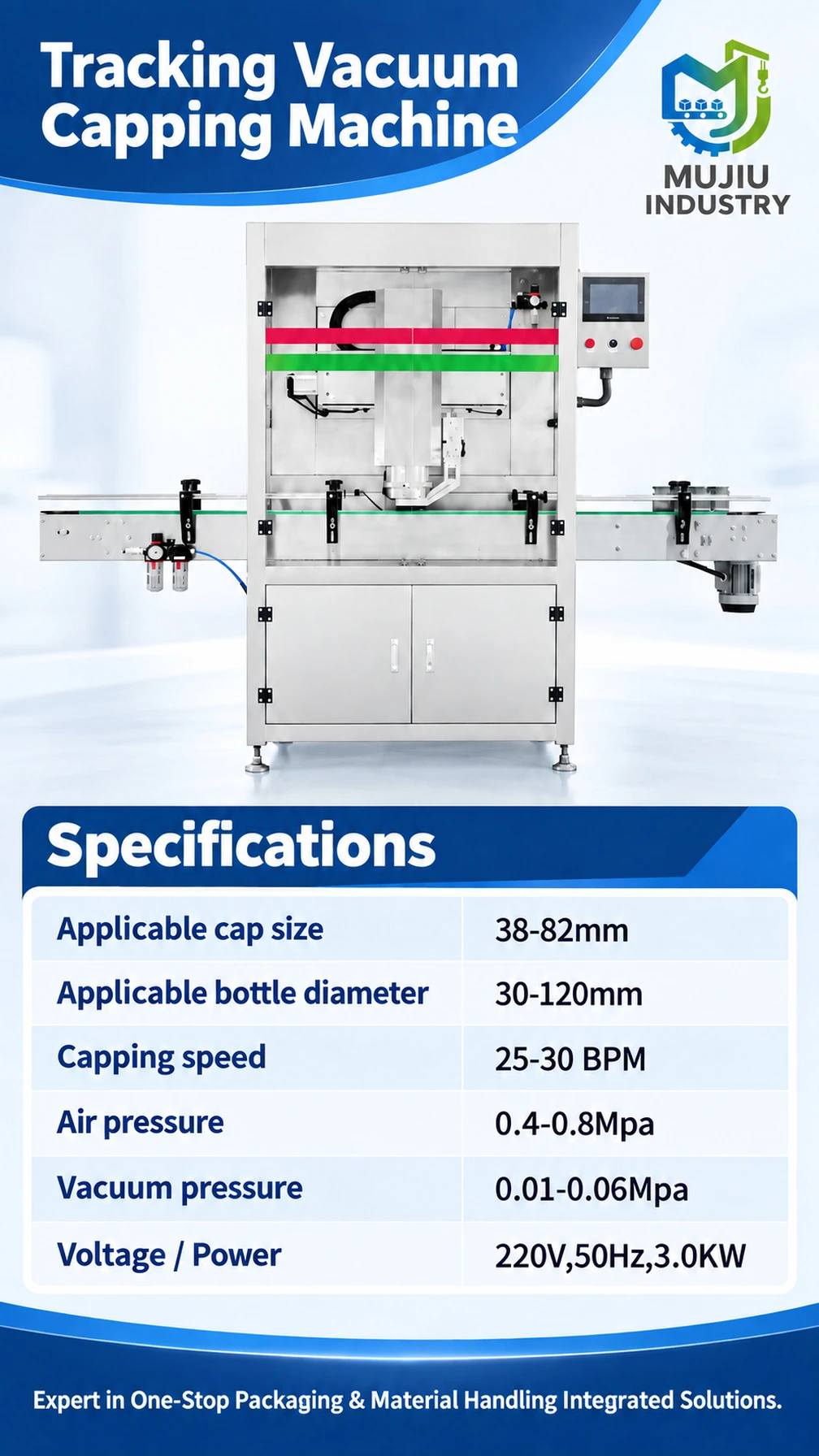 KS-001 Tracking Vacuum Capping Machine - Detail image 4