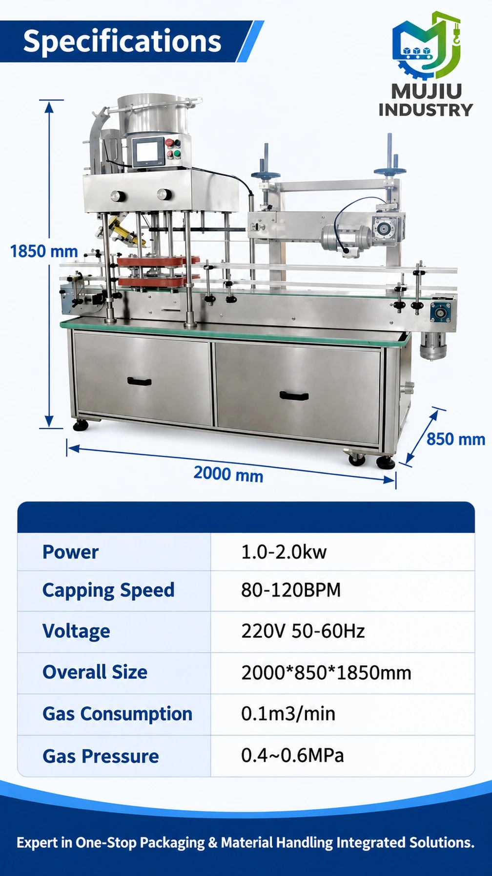 KS-007 Linear Crawler Cap Pressing Machine - Detail image 4
