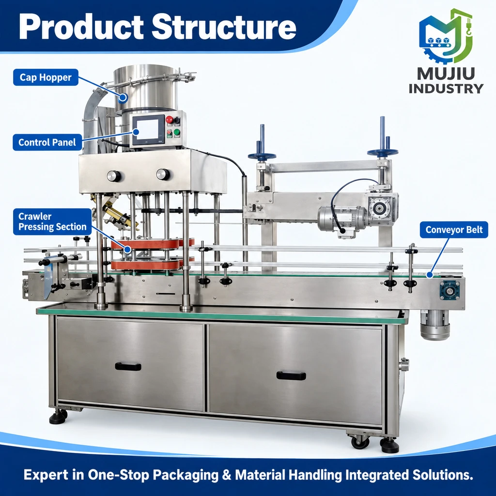 KS-007 Linear Crawler Cap Pressing Machine - Main image 5