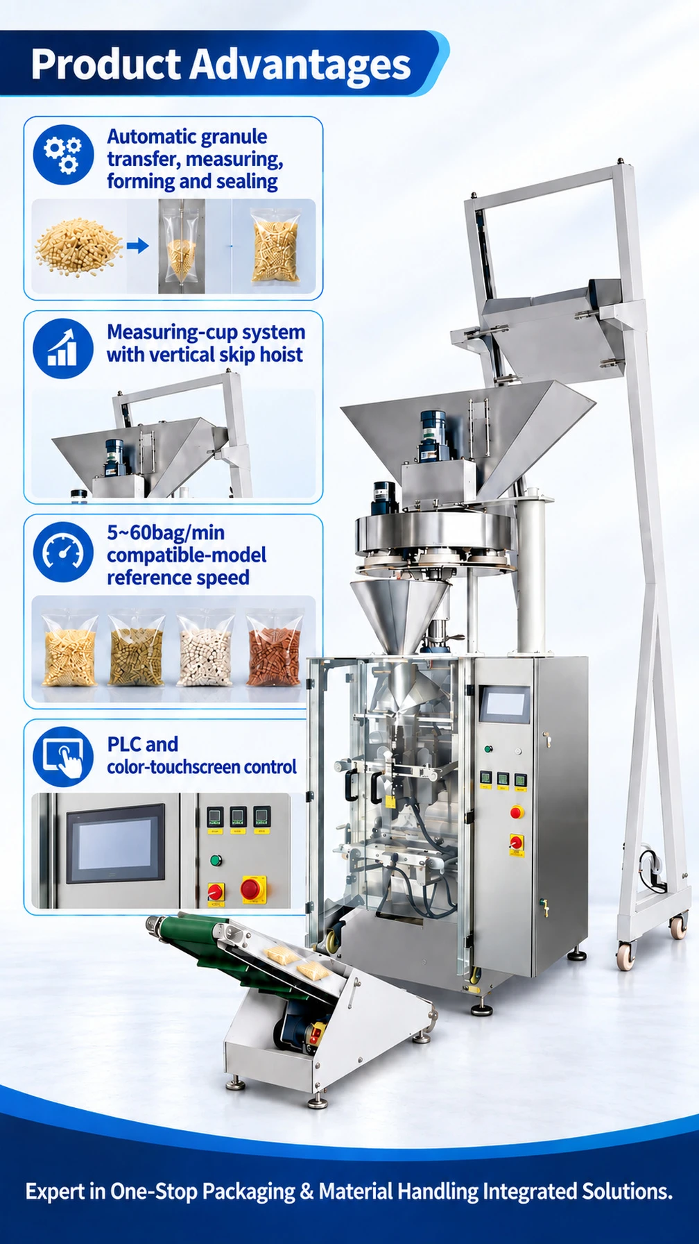 CYL-420 / CYL-520 Measuring-Cup Granule Packaging Machine - Detail image 2