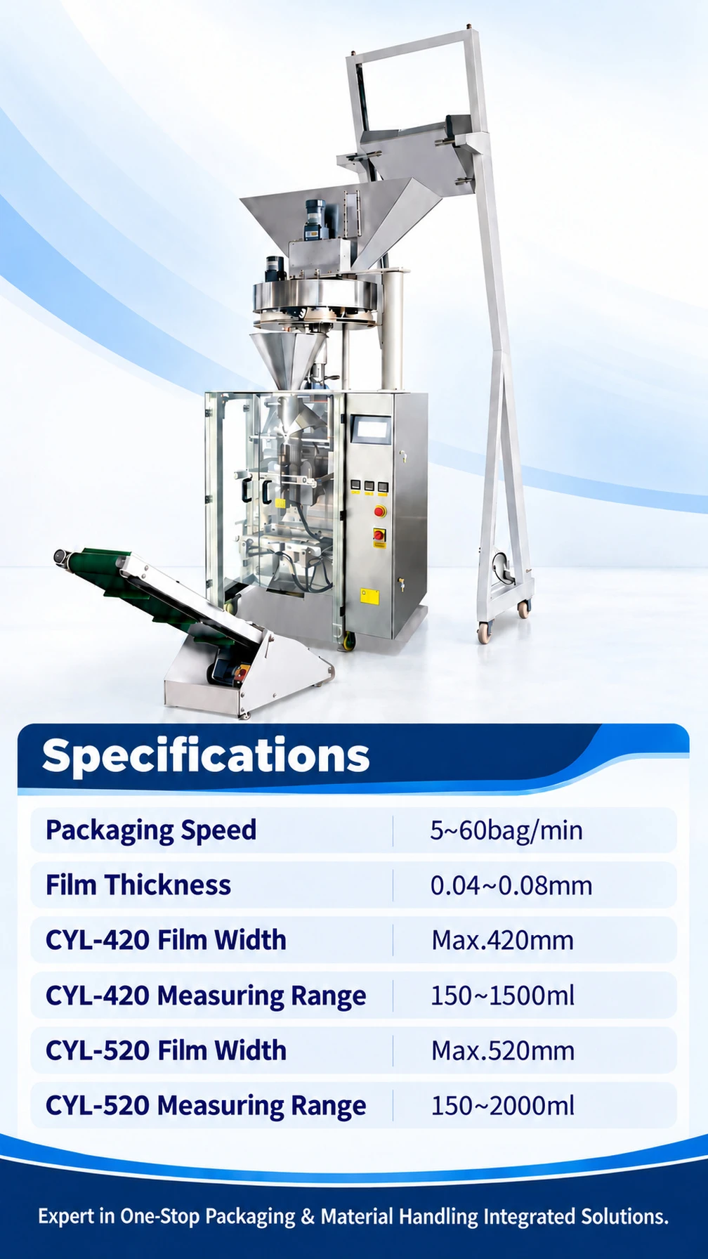 CYL-420 / CYL-520 Measuring-Cup Granule Packaging Machine - Detail image 4