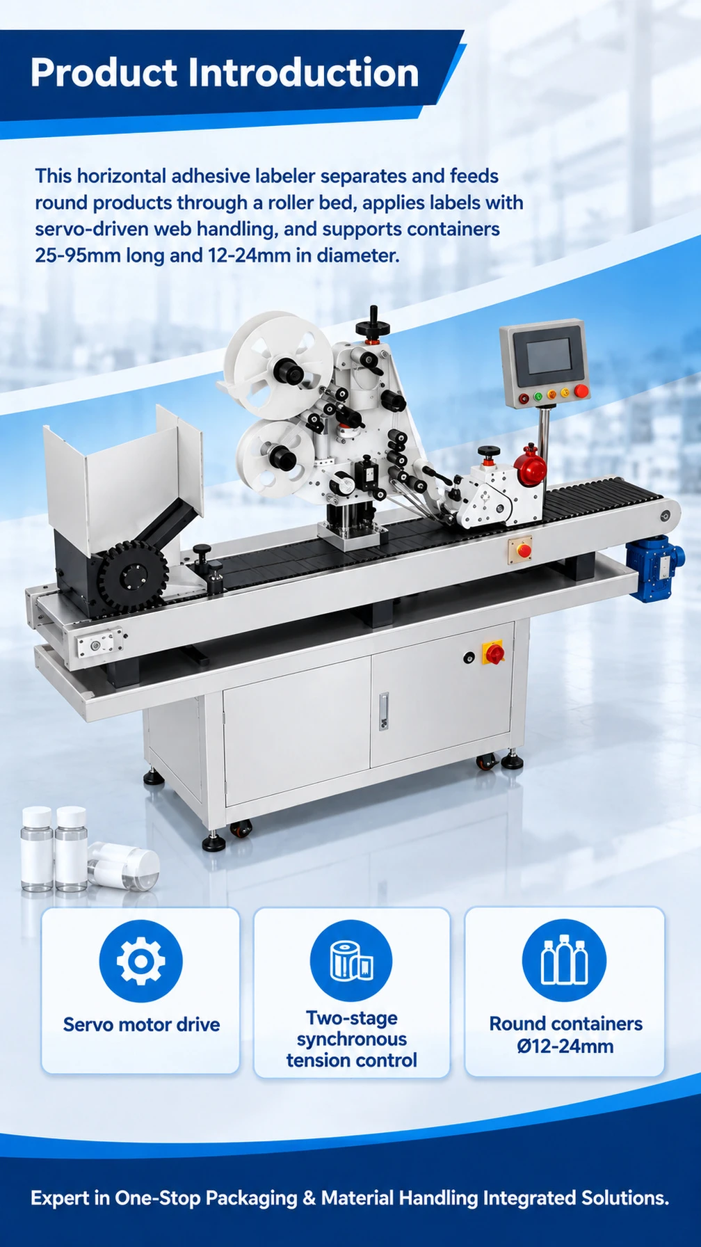 KS-0013 Horizontal Round Bottle Labeling Machine - Detail image 1
