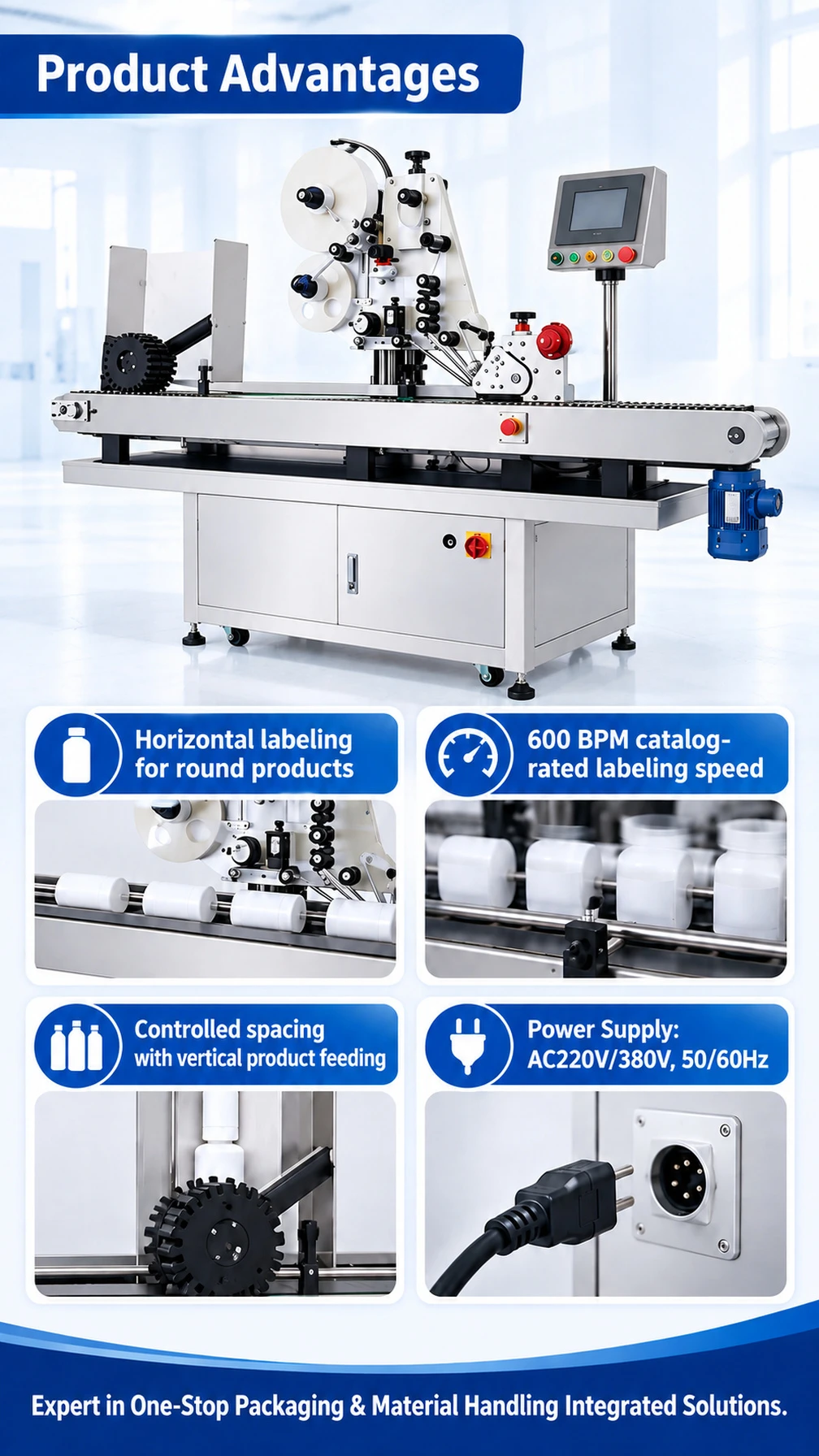 KS-0013 Horizontal Round Bottle Labeling Machine - Detail image 2