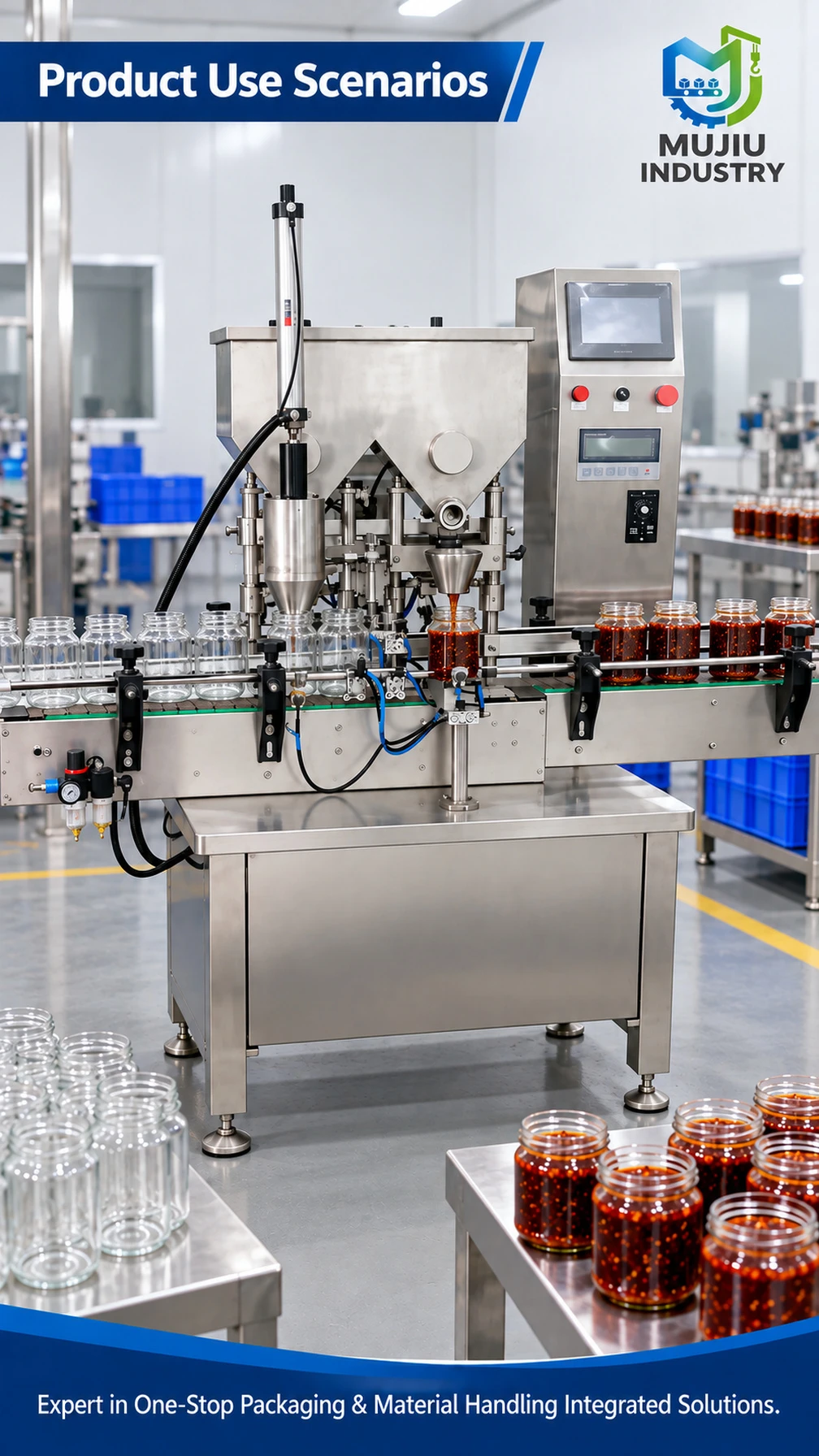 KS-006 Screw-Dosing Chili Sauce Filling Machine - Detail image 5