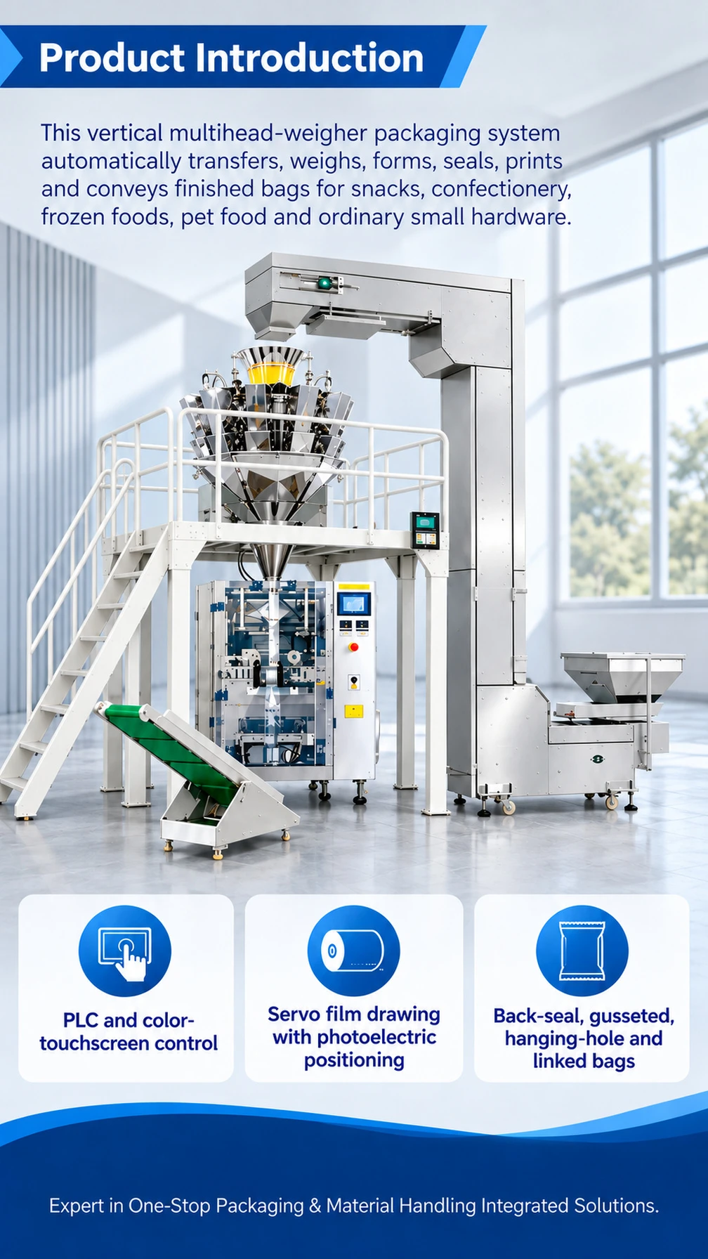 CYL Series Vertical Packaging Machine with Multihead Weigher - Detail image 1