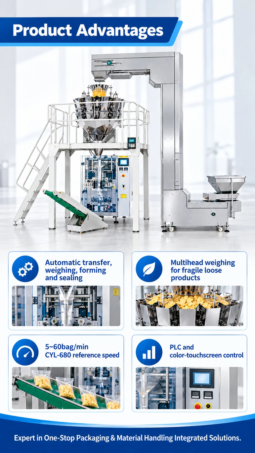 CYL Series Vertical Packaging Machine with Multihead Weigher - Detail image 2