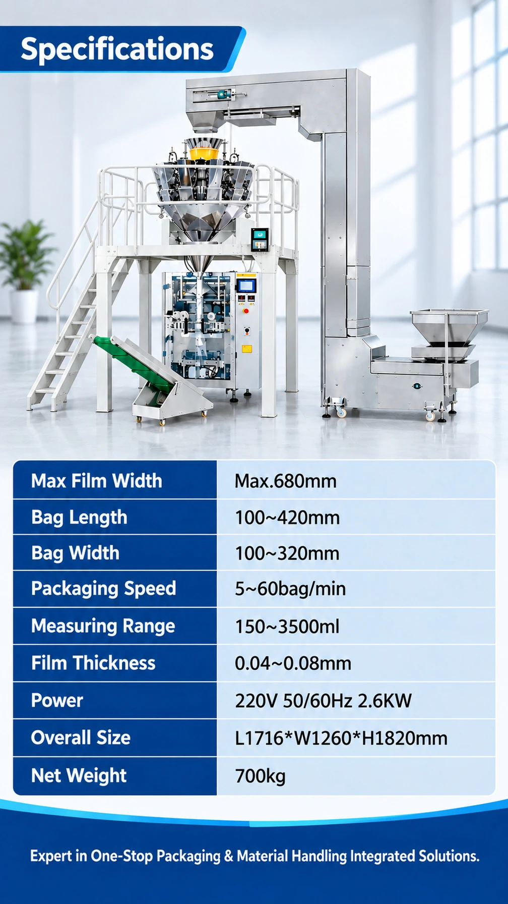 CYL Series Vertical Packaging Machine with Multihead Weigher - Detail image 4
