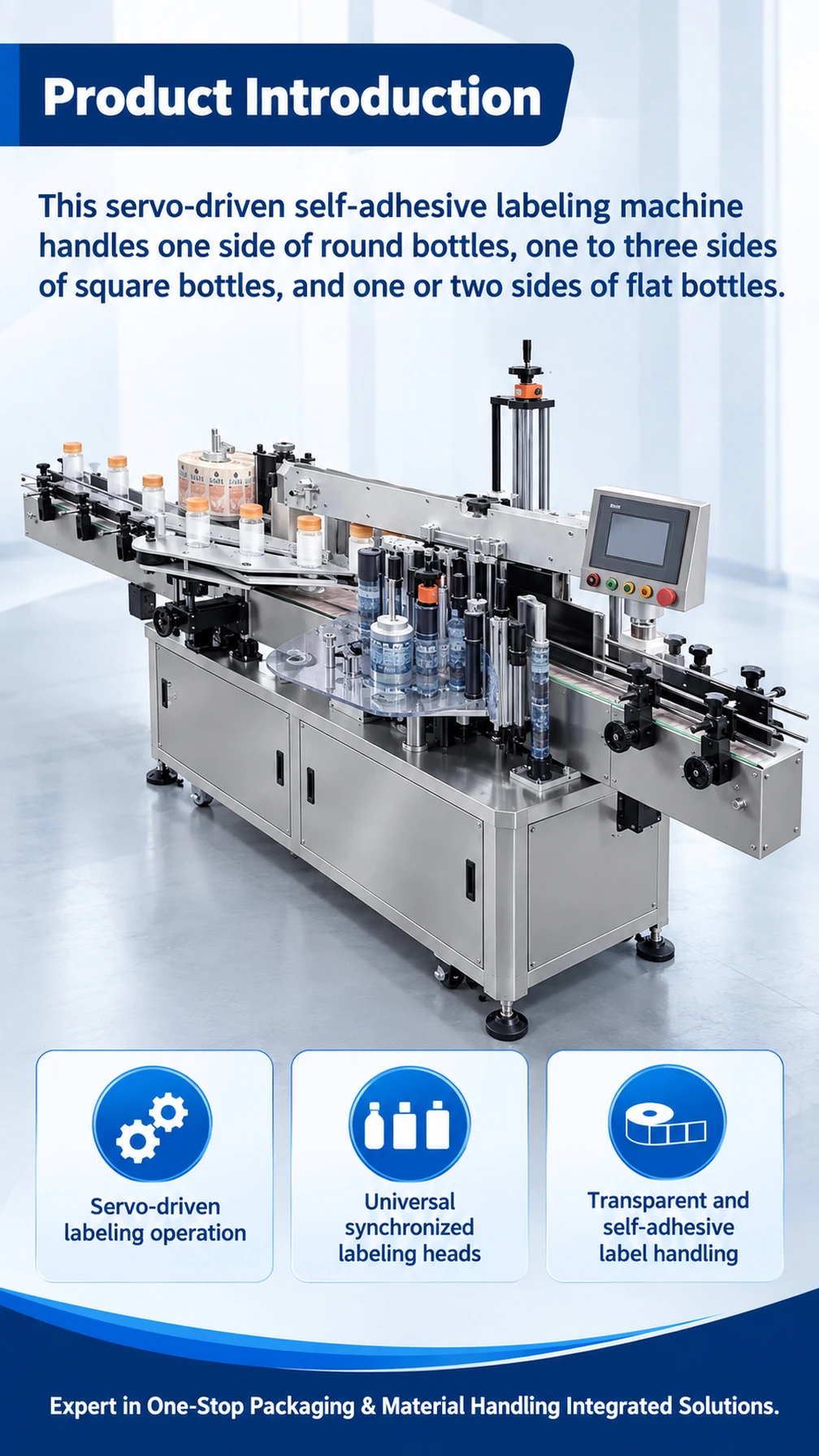 CF-03 Double-Sided Bottle Labeling Machine - Detail image 1