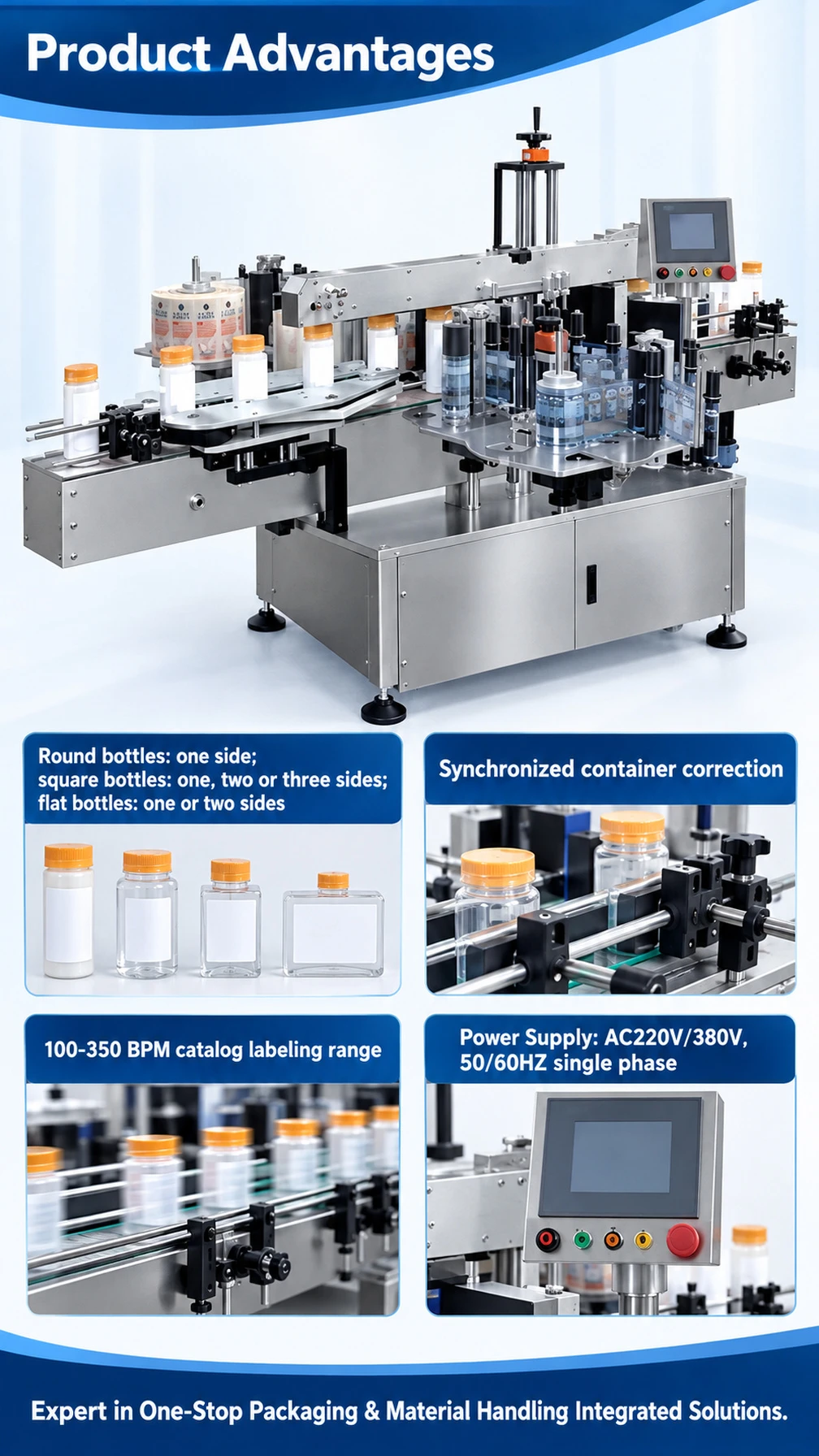 CF-03 Double-Sided Bottle Labeling Machine - Detail image 2