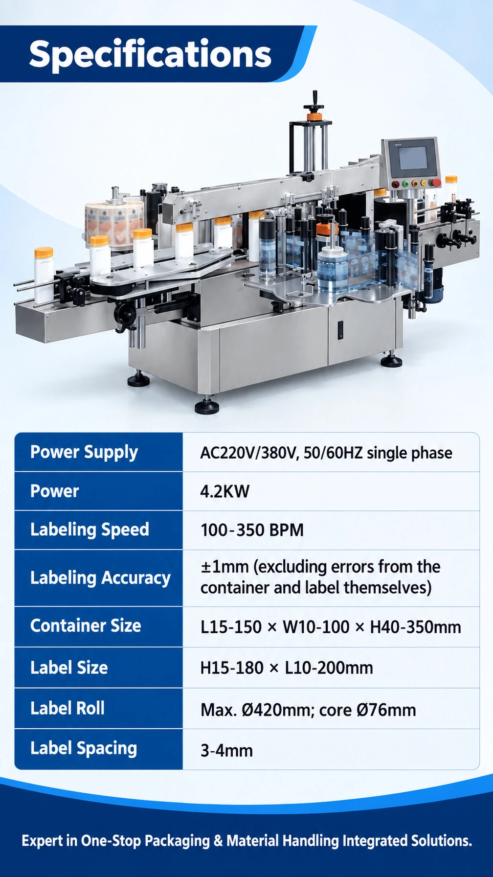 CF-03 Double-Sided Bottle Labeling Machine - Detail image 4