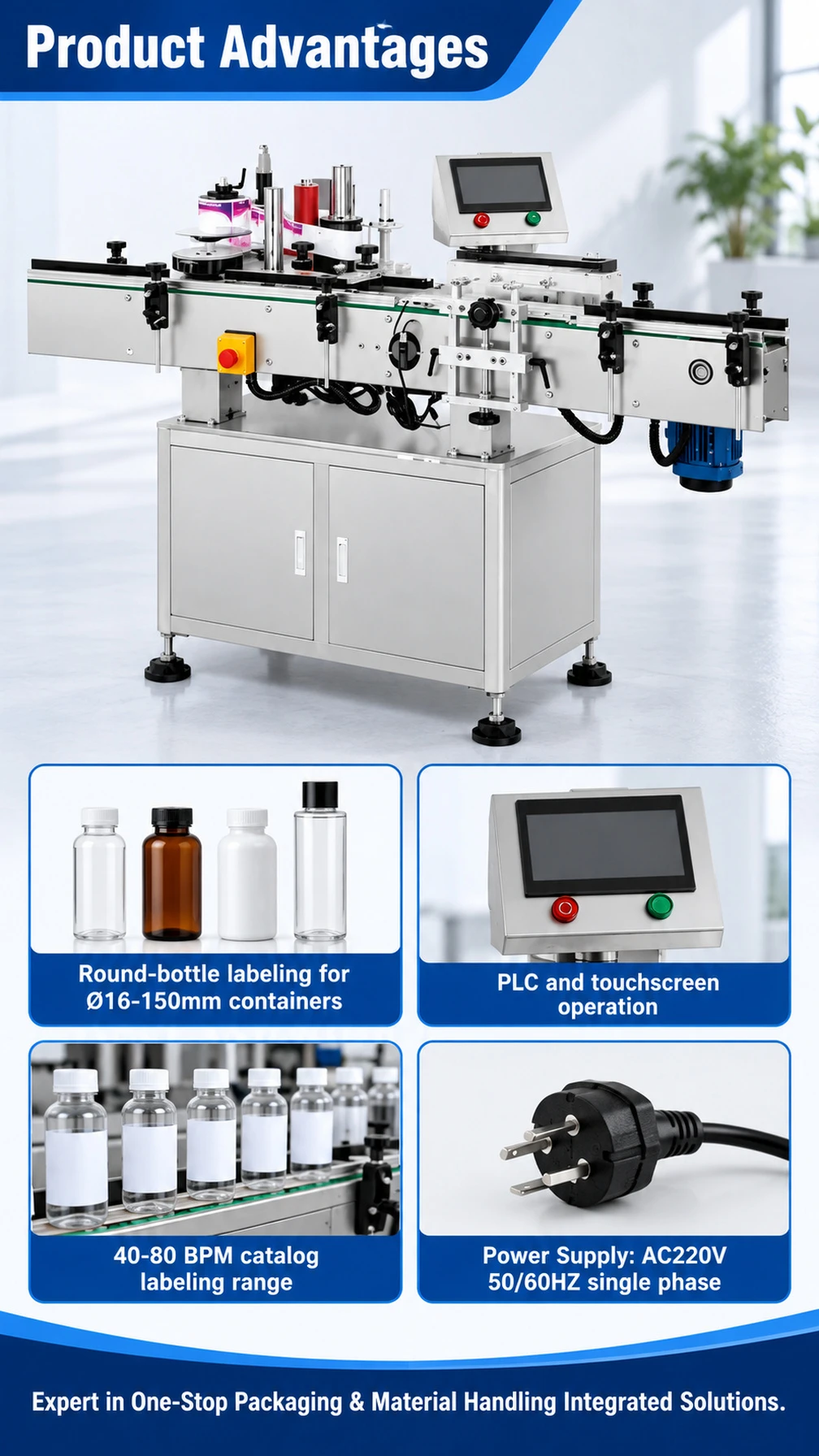 CF-02 Round Bottle Labeling Machine - Detail image 2