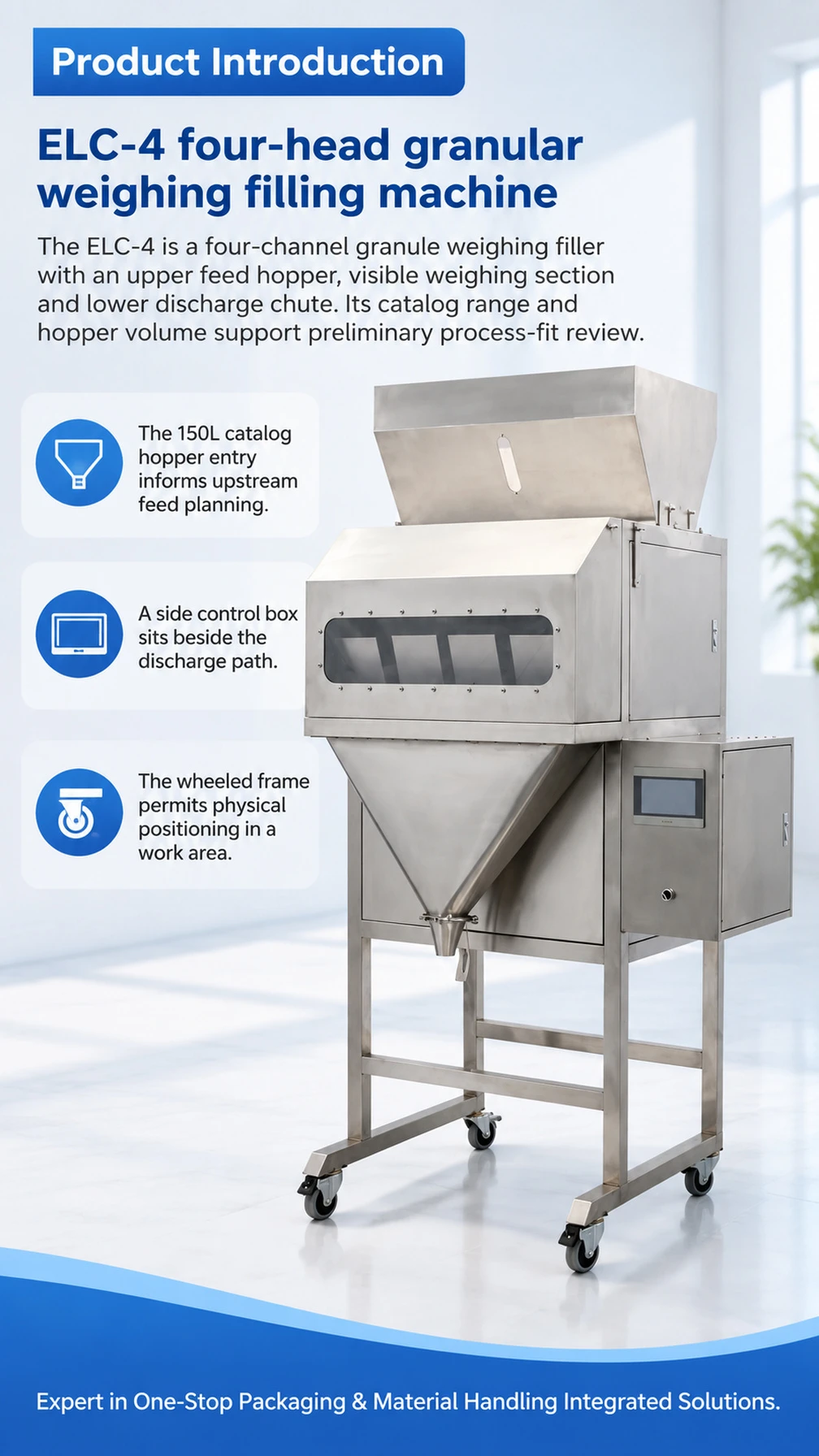 ELC-4 Four-Head Granule Weighing Filling Machine - Detail image 1