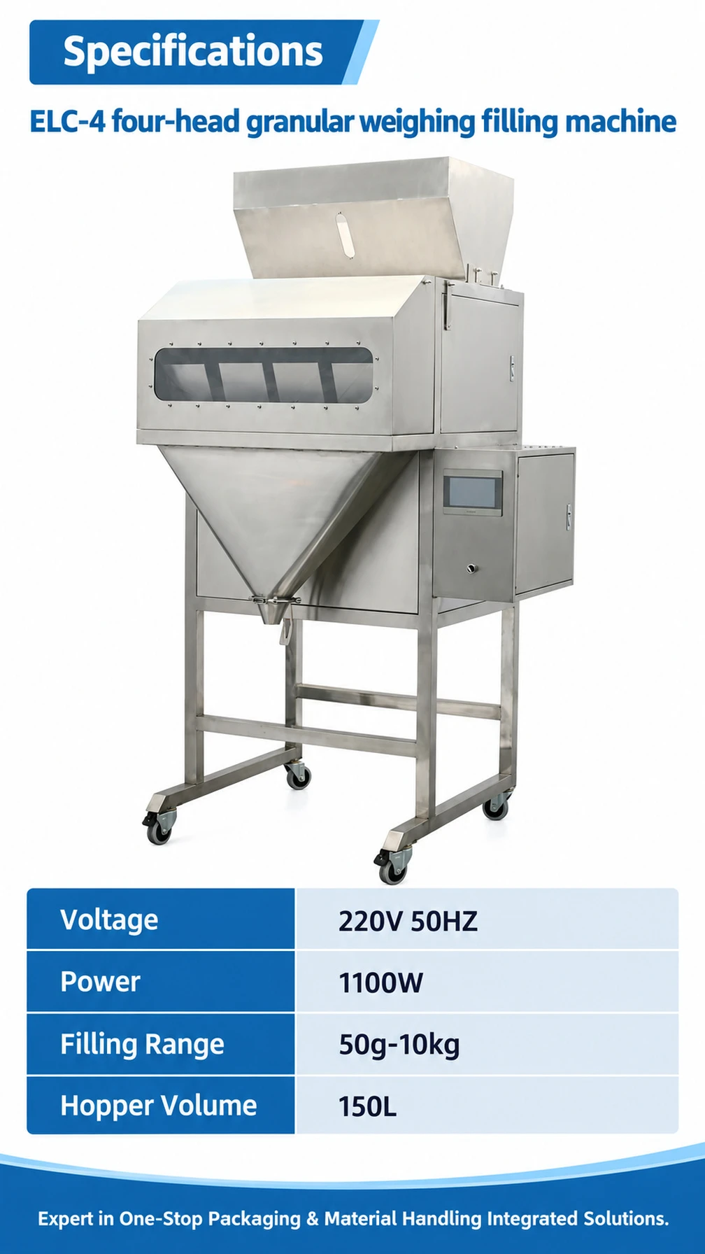 ELC-4 Four-Head Granule Weighing Filling Machine - Detail image 4
