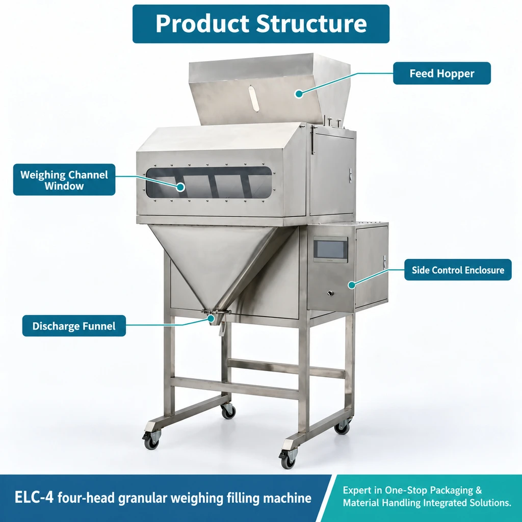 ELC-4 Four-Head Granule Weighing Filling Machine - Main image 3