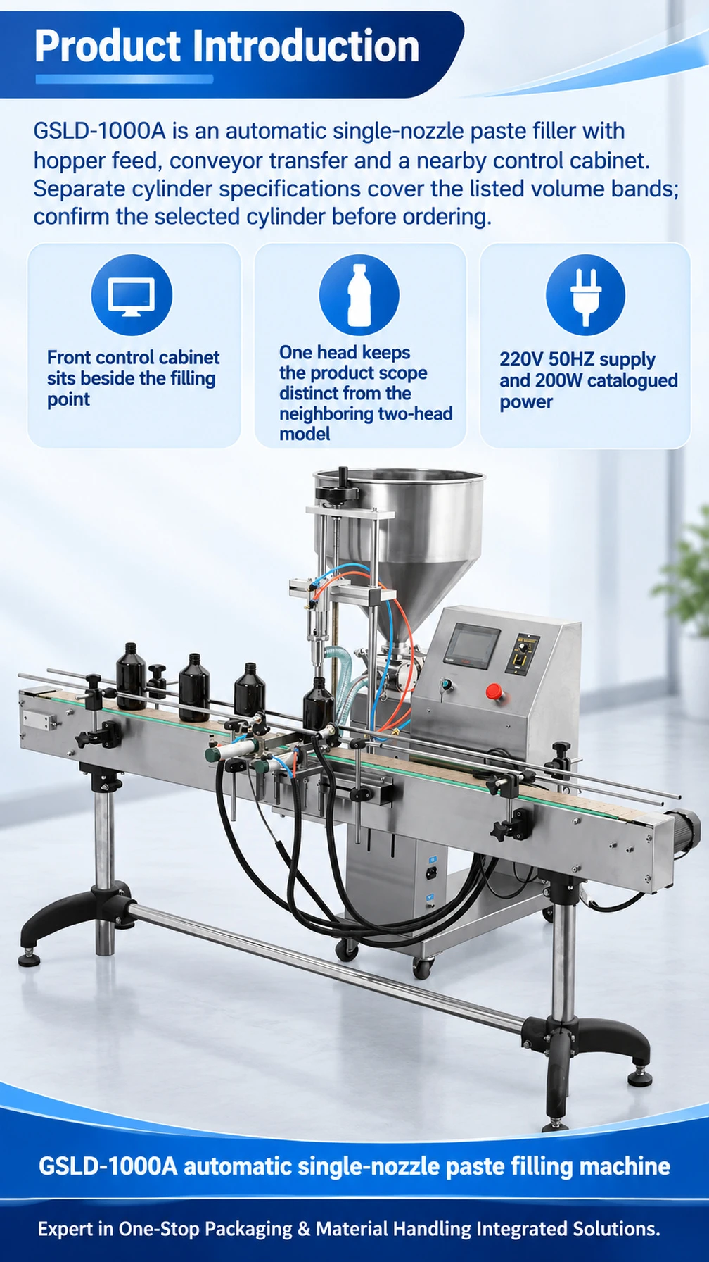 GSLD-1000A Automatic Single-Head Paste Filling Machine - Detail image 1