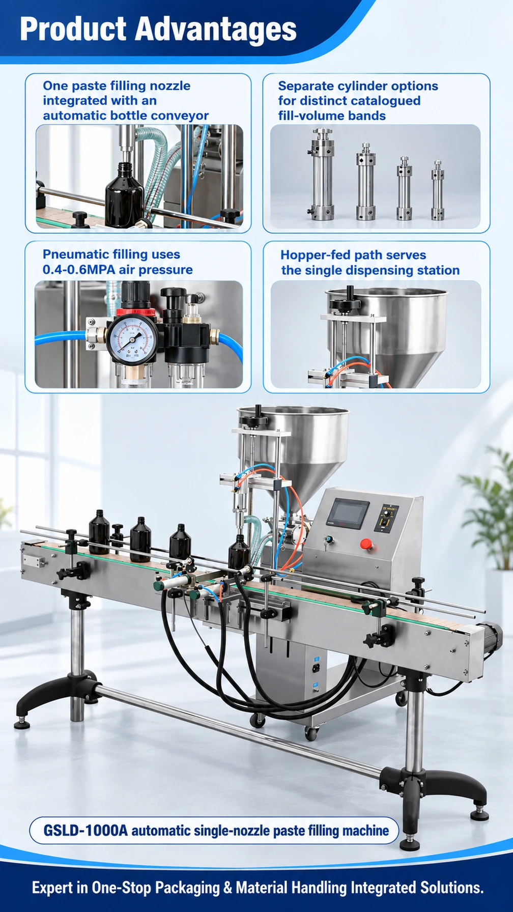 GSLD-1000A Automatic Single-Head Paste Filling Machine - Detail image 2