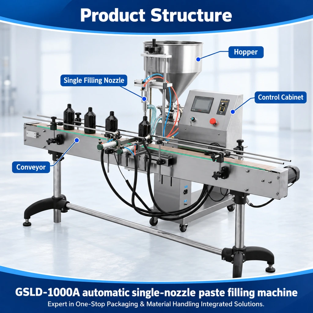 GSLD-1000A Automatic Single-Head Paste Filling Machine - Main image 3