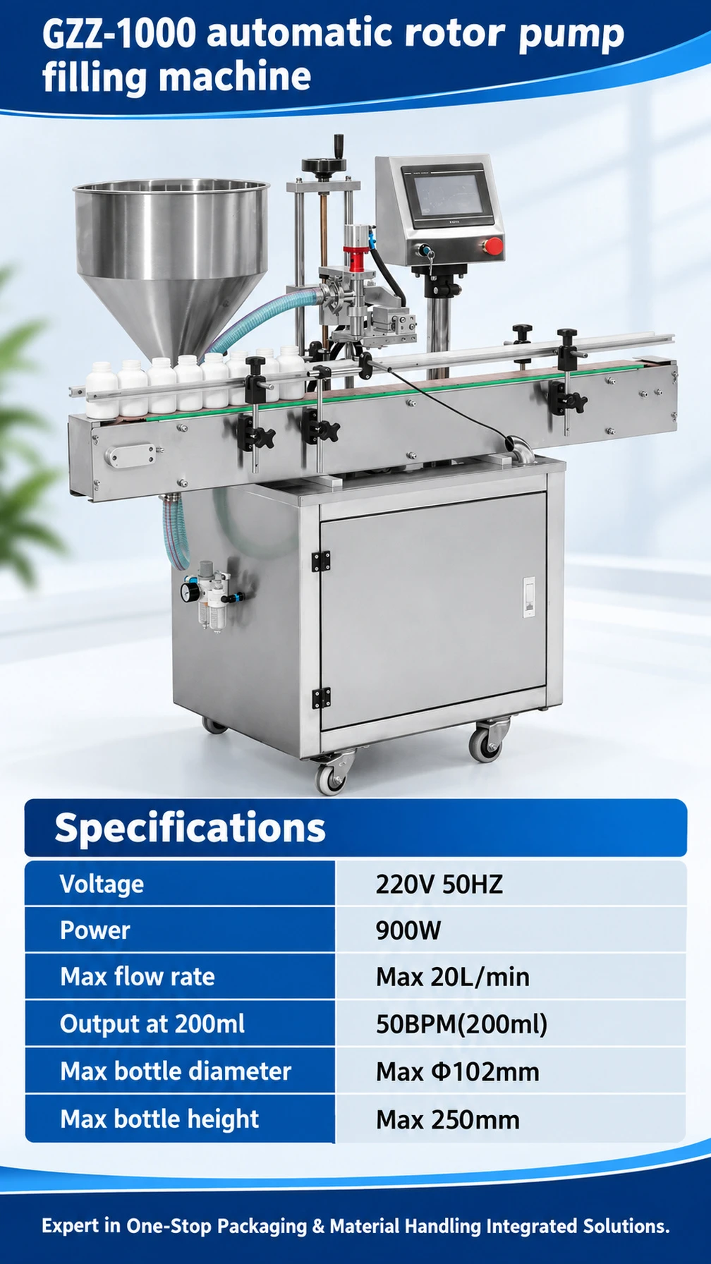 GZZ-1000 Automatic Rotor Pump Filling Machine - Detail image 4