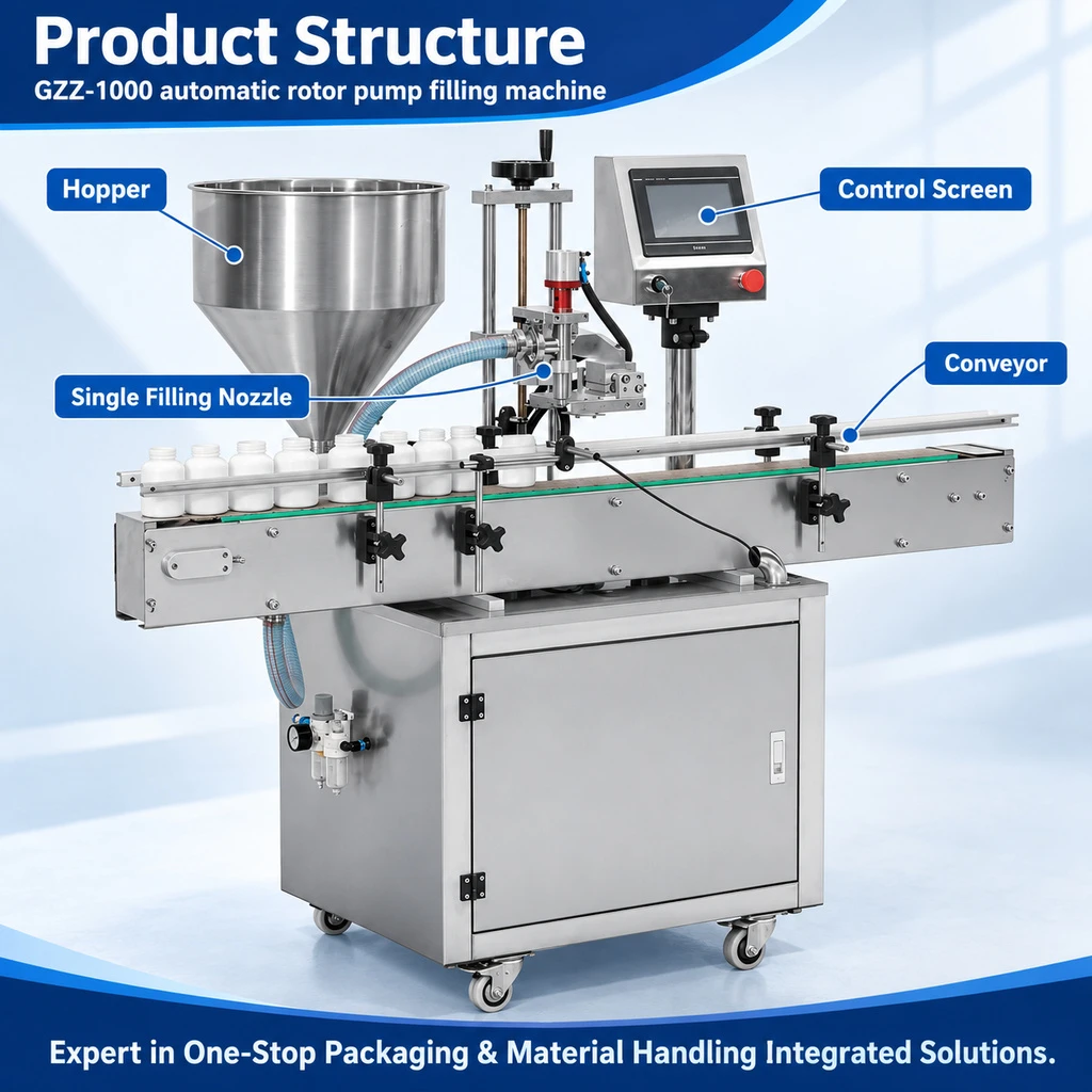 GZZ-1000 Automatic Rotor Pump Filling Machine - Main image 3