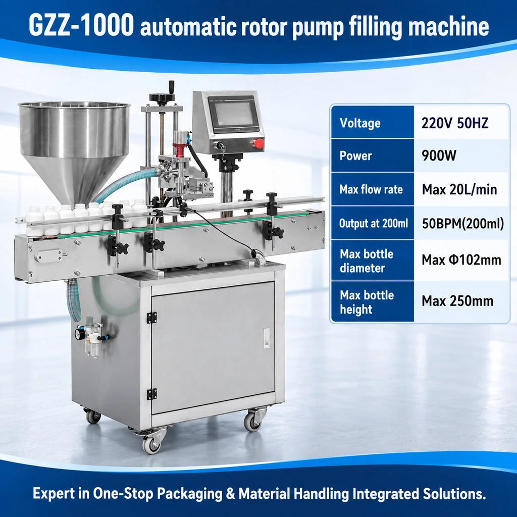 GZZ-1000 Automatic Rotor Pump Filling Machine - Main image 5