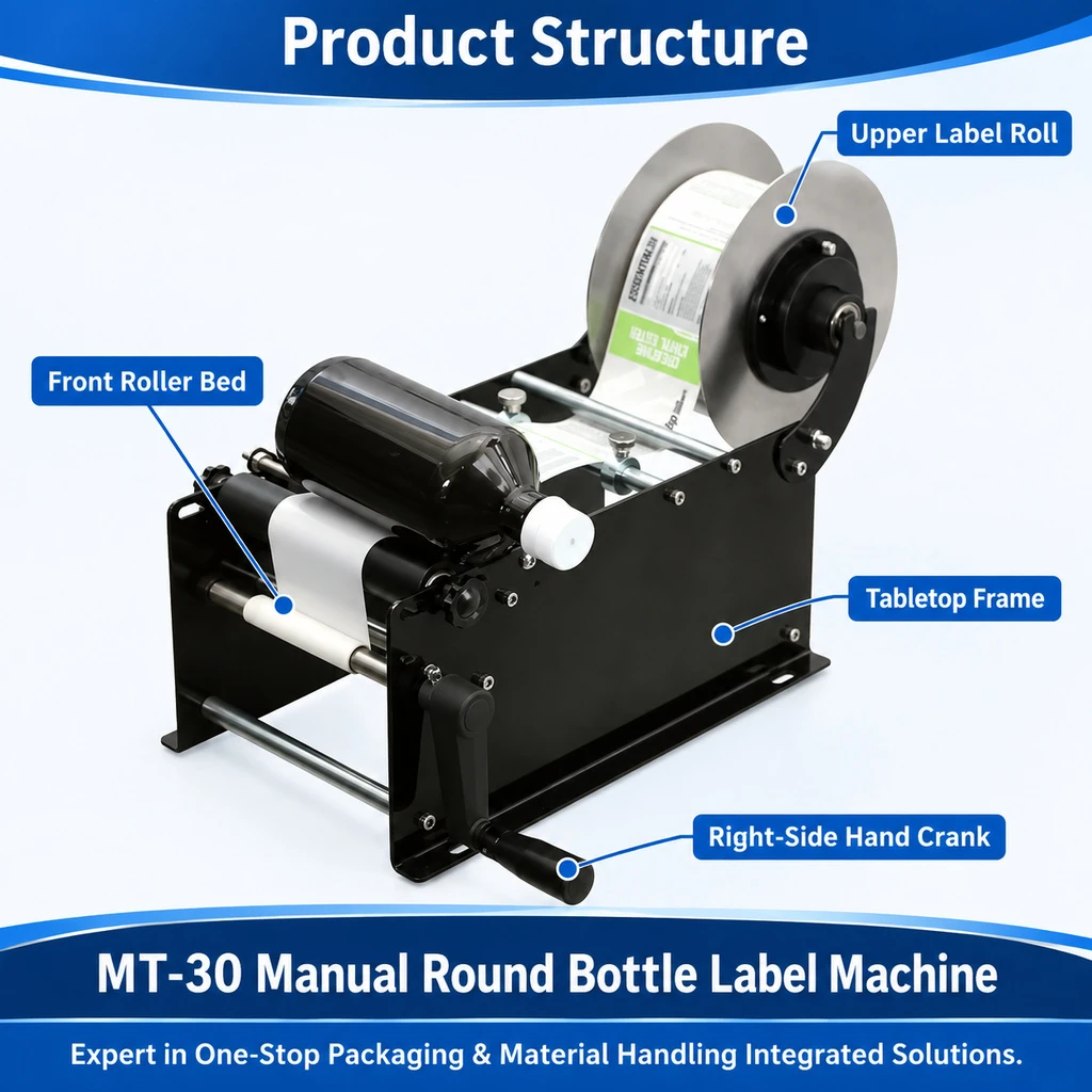 MT-30 Manual Round Bottle Labeling Machine - Main image 3