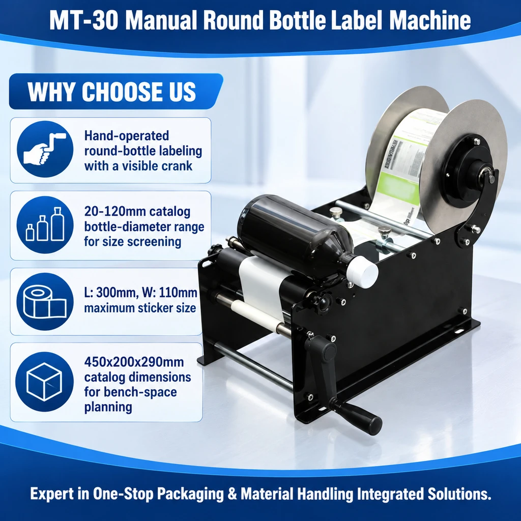 MT-30 Manual Round Bottle Labeling Machine - Main image 4