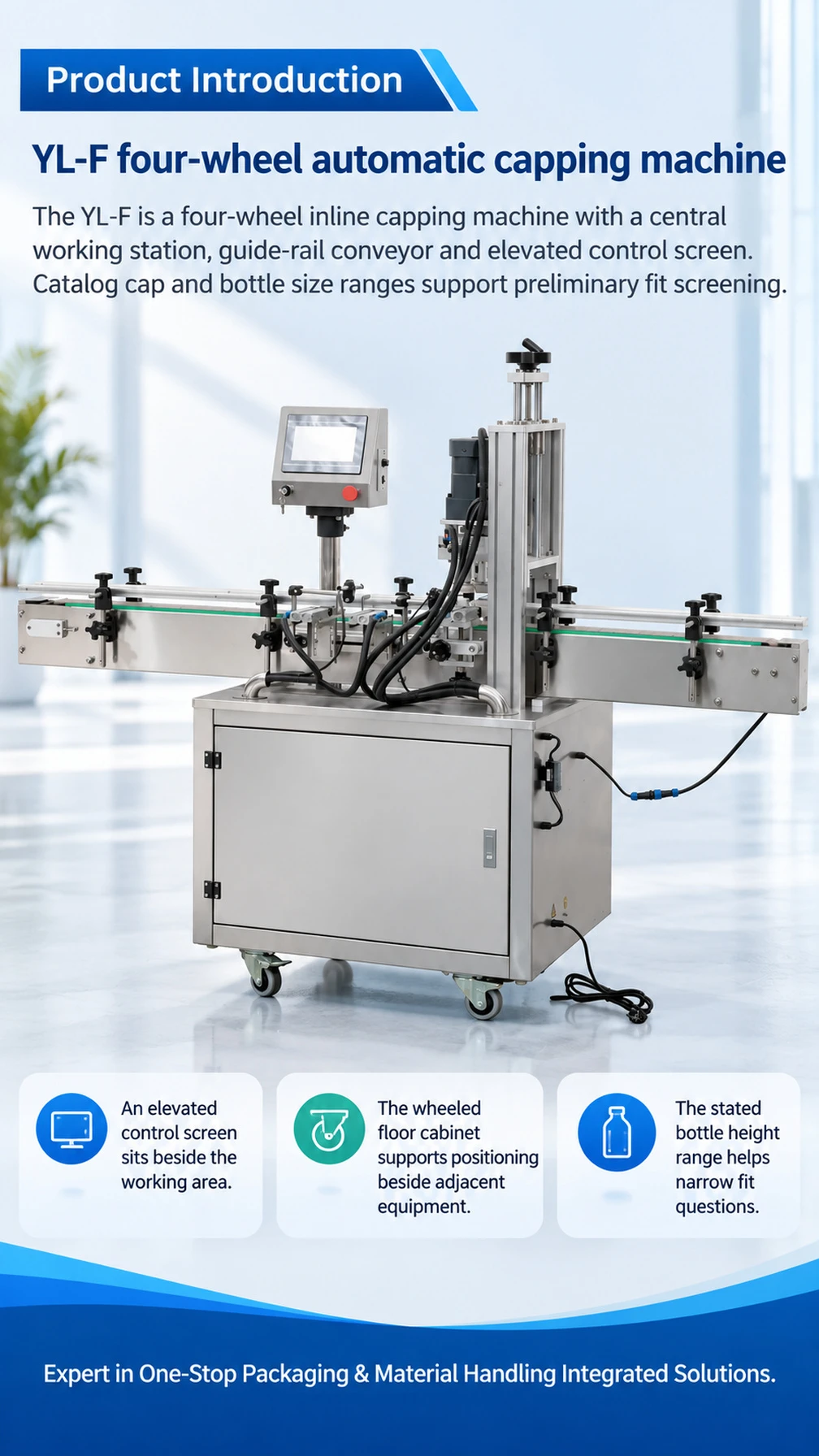YL-F Automatic Four-Wheel Bottle Capping Machine - Detail image 1