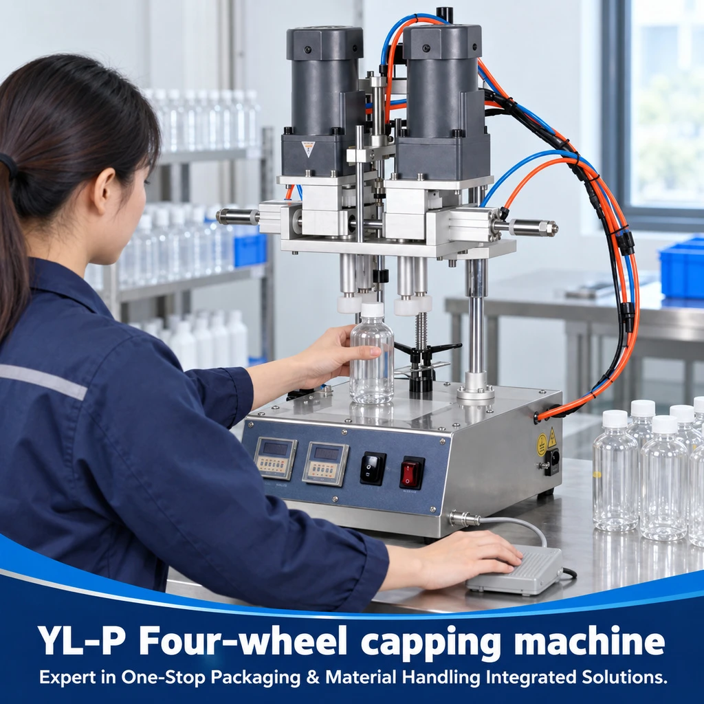 YL-P Tabletop Four-Wheel Bottle Capping Machine - Main image 6