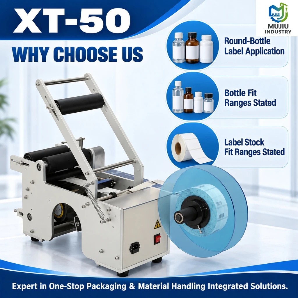 XT-50 Semi-Automatic Round Bottle Labeling Machine - Main image 3