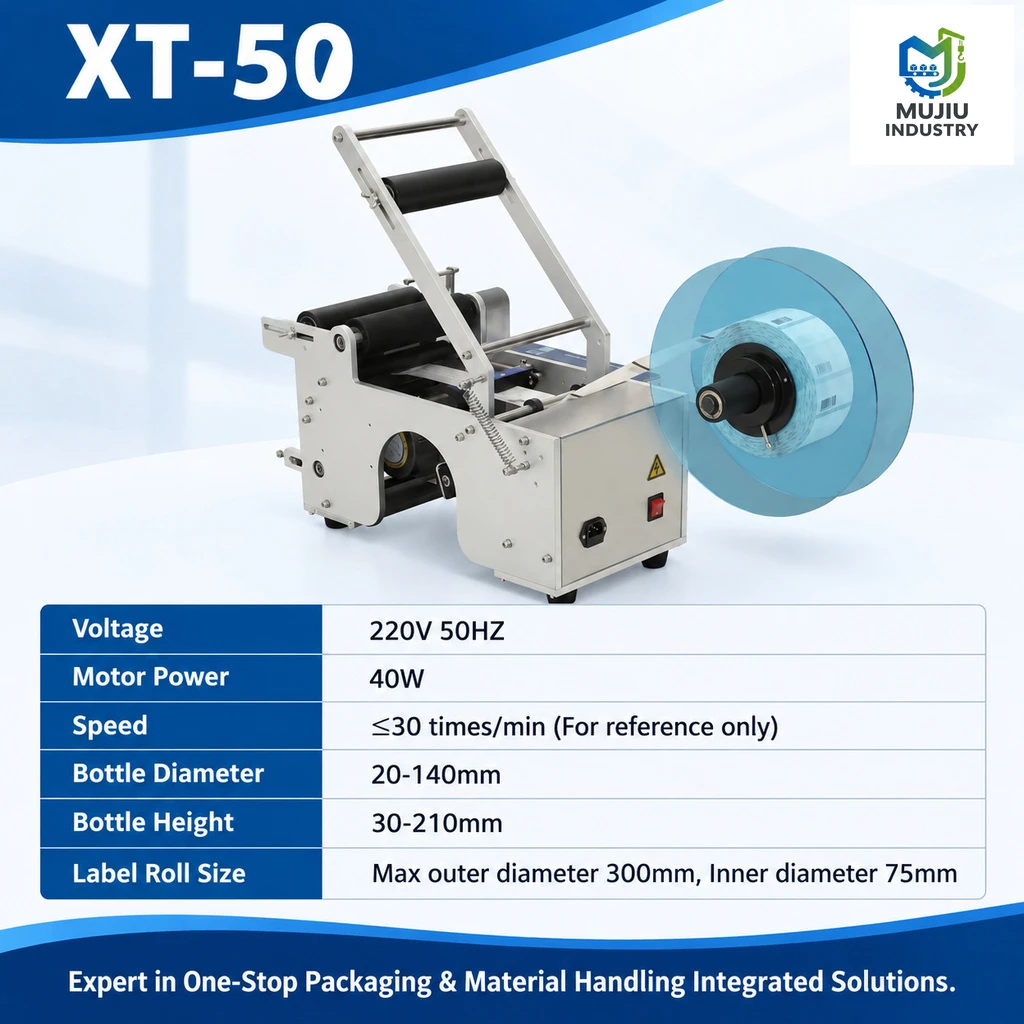 XT-50 Semi-Automatic Round Bottle Labeling Machine - Main image 4